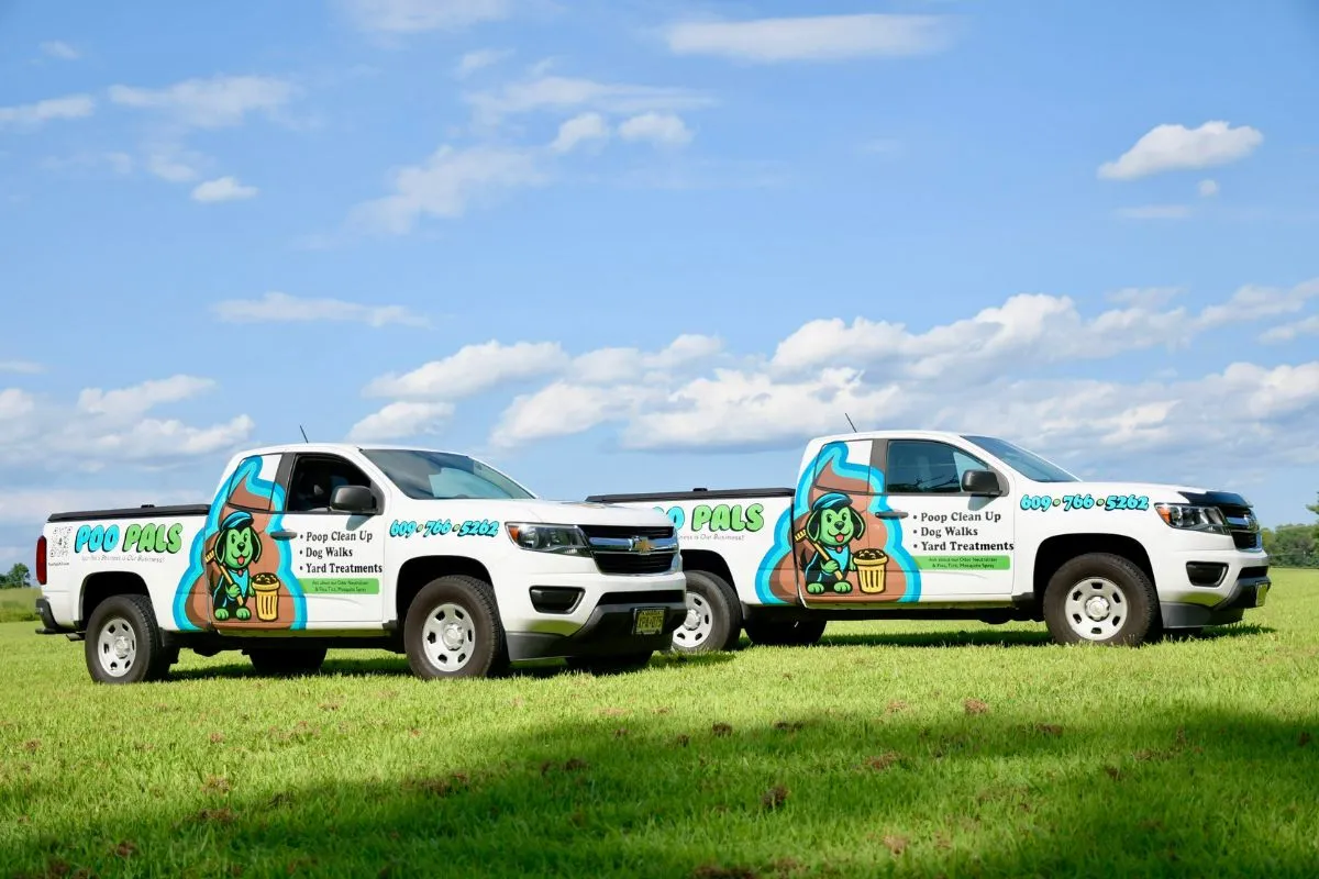 Poo Pals team providing dog waste removal in Toms River